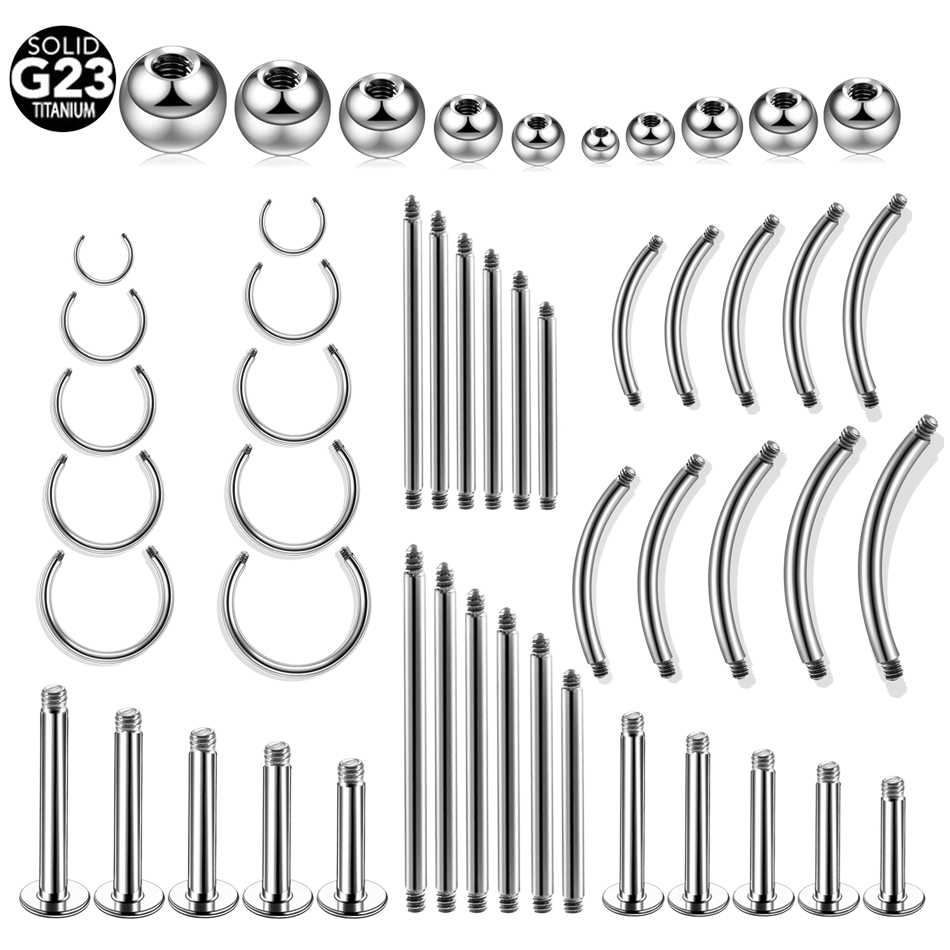 Body Jewelry Replacement Ball - 10 stks/partij Titanium Draad Barbell Vervanging