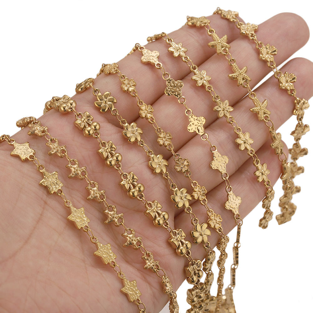 1 meter roestvrijstalen bloems - Body Jewelry For You recensie en prijs