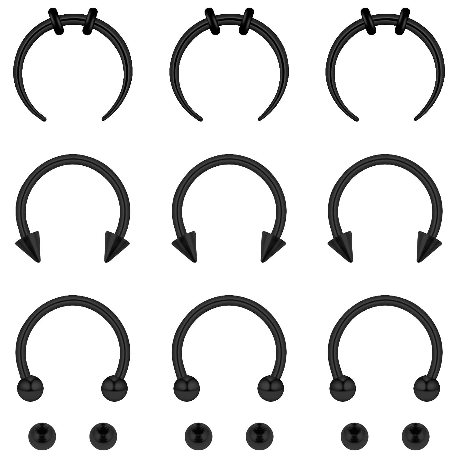 15pcs Set Septum neus ringen m - Body Jewelry Replacement Ball recensie en prijs