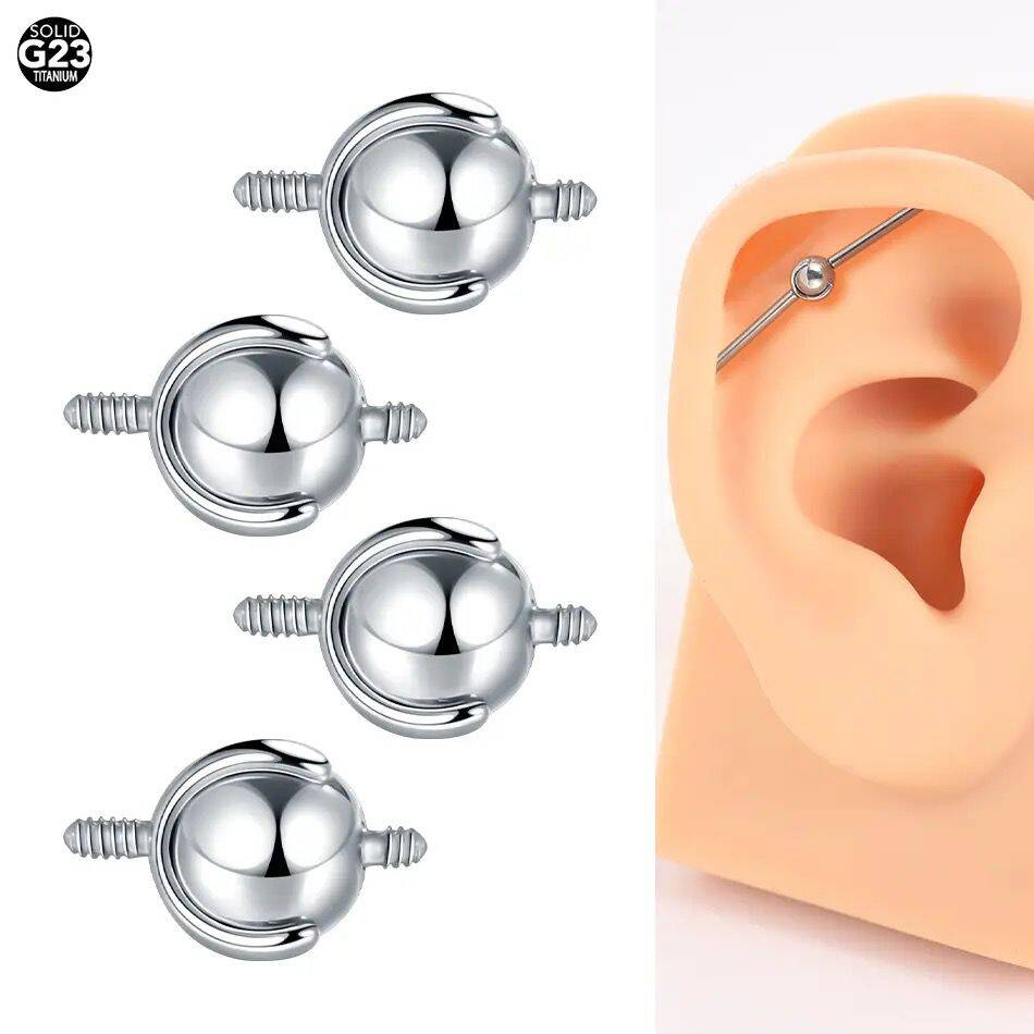 1Pc 16G/14G 4/5Mm Industriële  - Body Jewelry Replacement Ball recensie en prijs