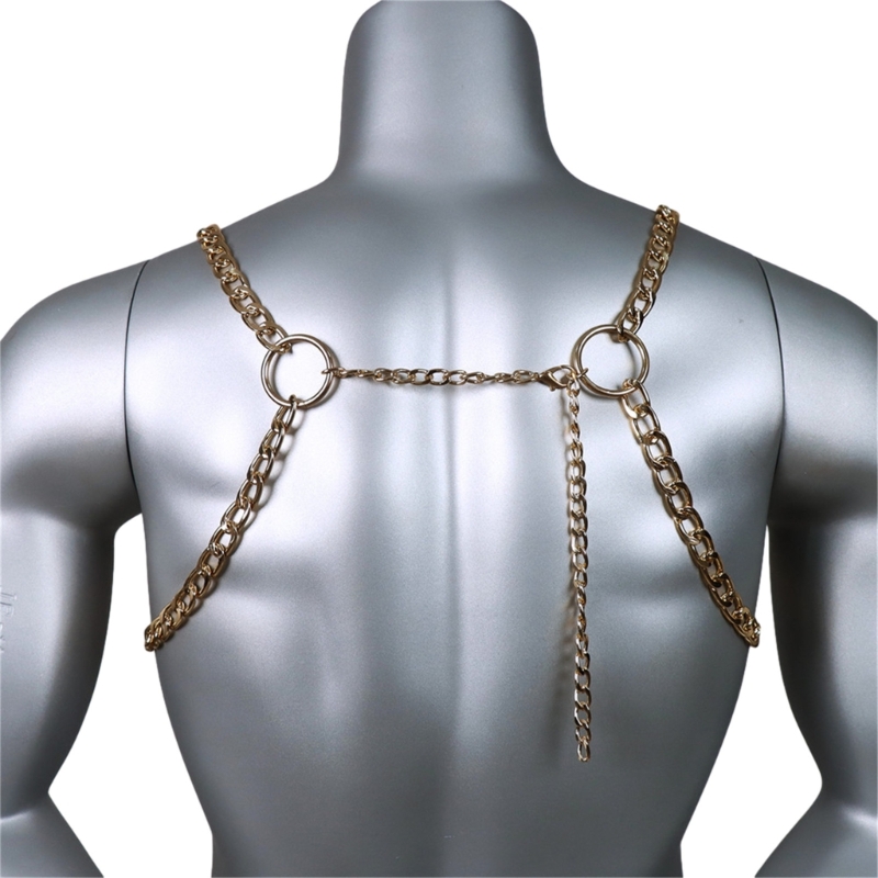 Mannen sexy metalen lichaam bo - Body Jewelry Necklace recensie en prijs