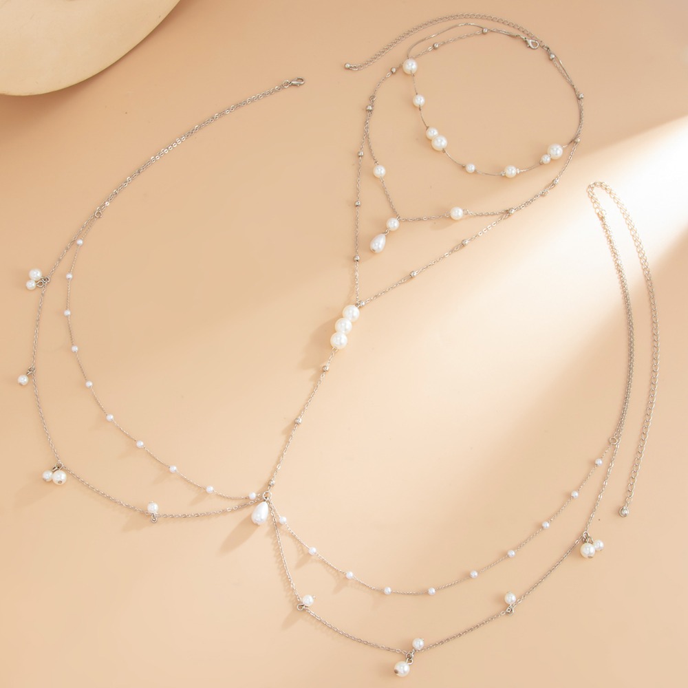 Multi-layer imitatie parel ket - Body Jewelry For You recensie en prijs